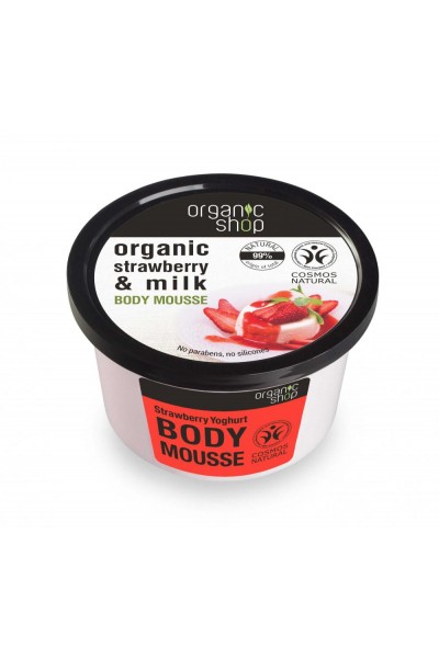 Organic Shop Organic Shop - Jahoda & Jogurt - Telová pena 250 ml 250 ml