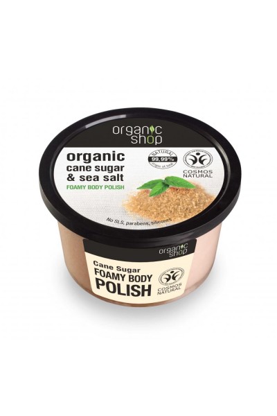 Organic Shop Organic Shop - Kúpeľový cukrový peeling s morskou soľou 250 ml