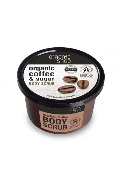 Organic Shop Organic Shop - Brazílska káva - Telový peeling 250 ml