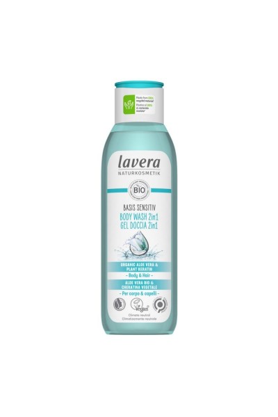 Lavera Basis sensitiv sprchový gél na telo a vlasy 2v1 250 ml