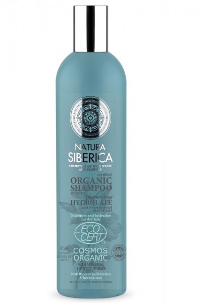 Natura Siberica Šampón Hydrolate – výživa a hydratácia pre suché vlasy 400 ml