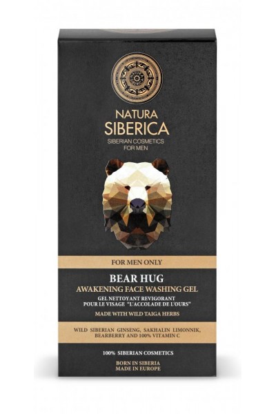 Natura Siberica Povzbudzujúci čistiaci pleťový gél Objatie medveďa 150 ml