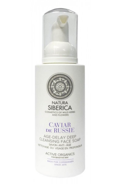 Natura Siberica Siberie Blanche - Hĺbkovo čistiace mydlo na tvár s omladzujúcimi účinkami 175 ml