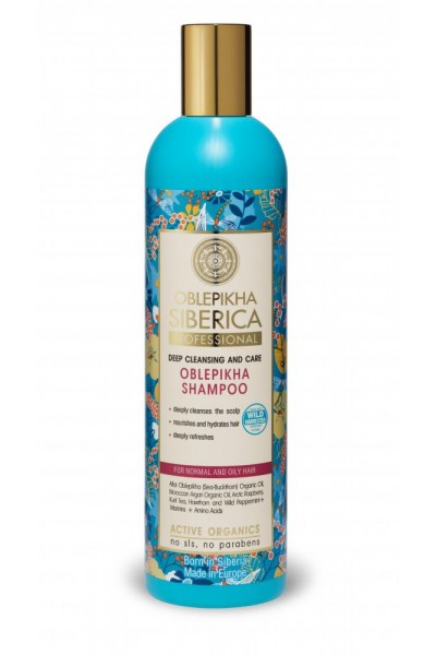 Natura Siberica Rakytníkový šampón pre normálné a mastné vlasy - Hĺbkové umývanie a starostlivosť 400 ml