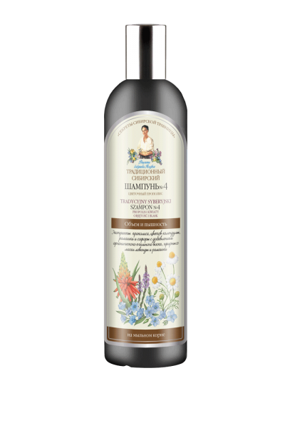Natura Siberica Agafja tradičný sibírsky šampon na vlasy č.4 – Kvetový propolis 550 ml