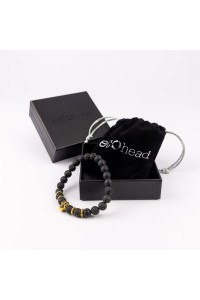 Ecohead Náramok - Golden Skull s krabičkou gift box