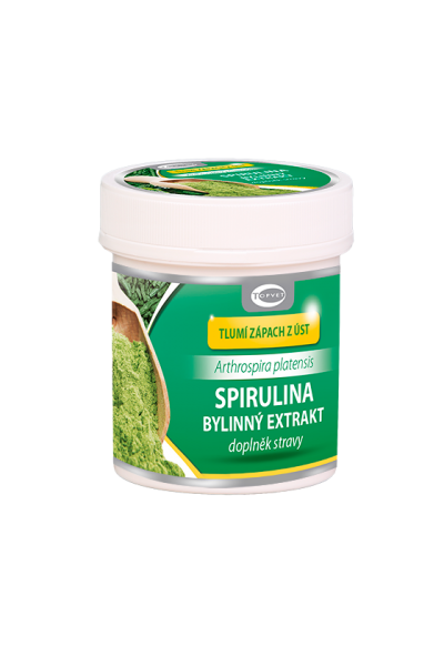 TOPVET Spirulina bylinný extrakt 60 cps