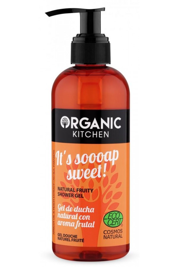 Prírodný ovocný sprchový gél od značky prírodnej kozmetiky Organic Kitchen